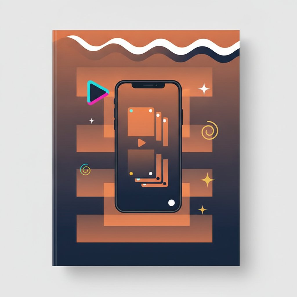 Tiktok beslemesi mockup