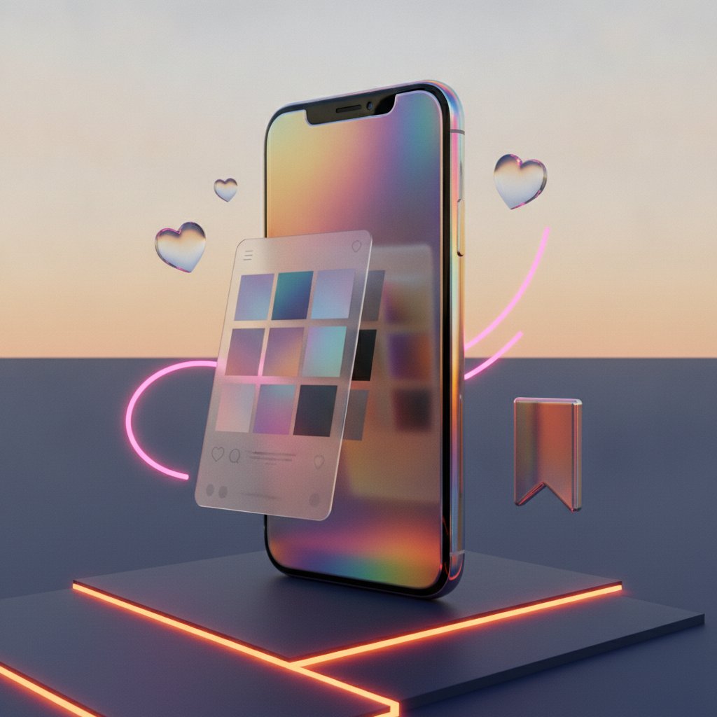 Instagram beslemesi mockup