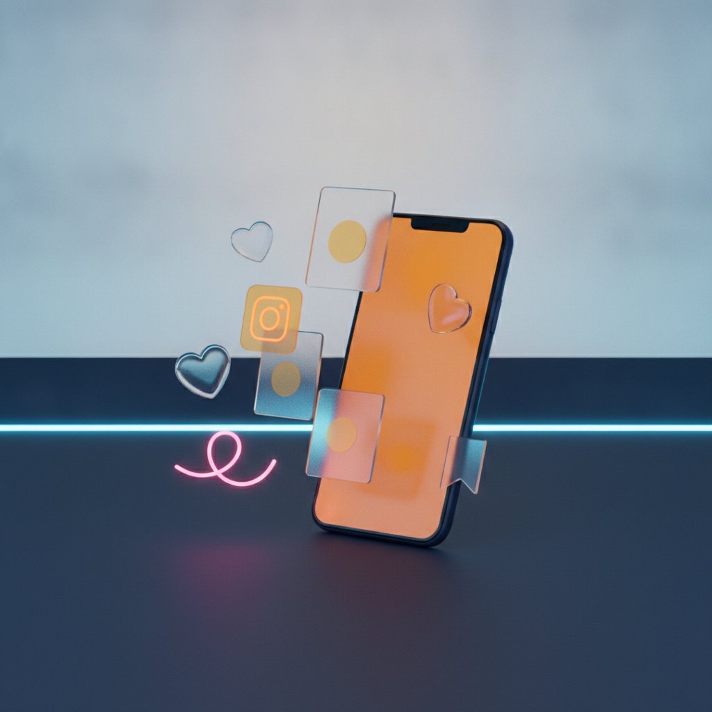 Instagram beslemesi mockup