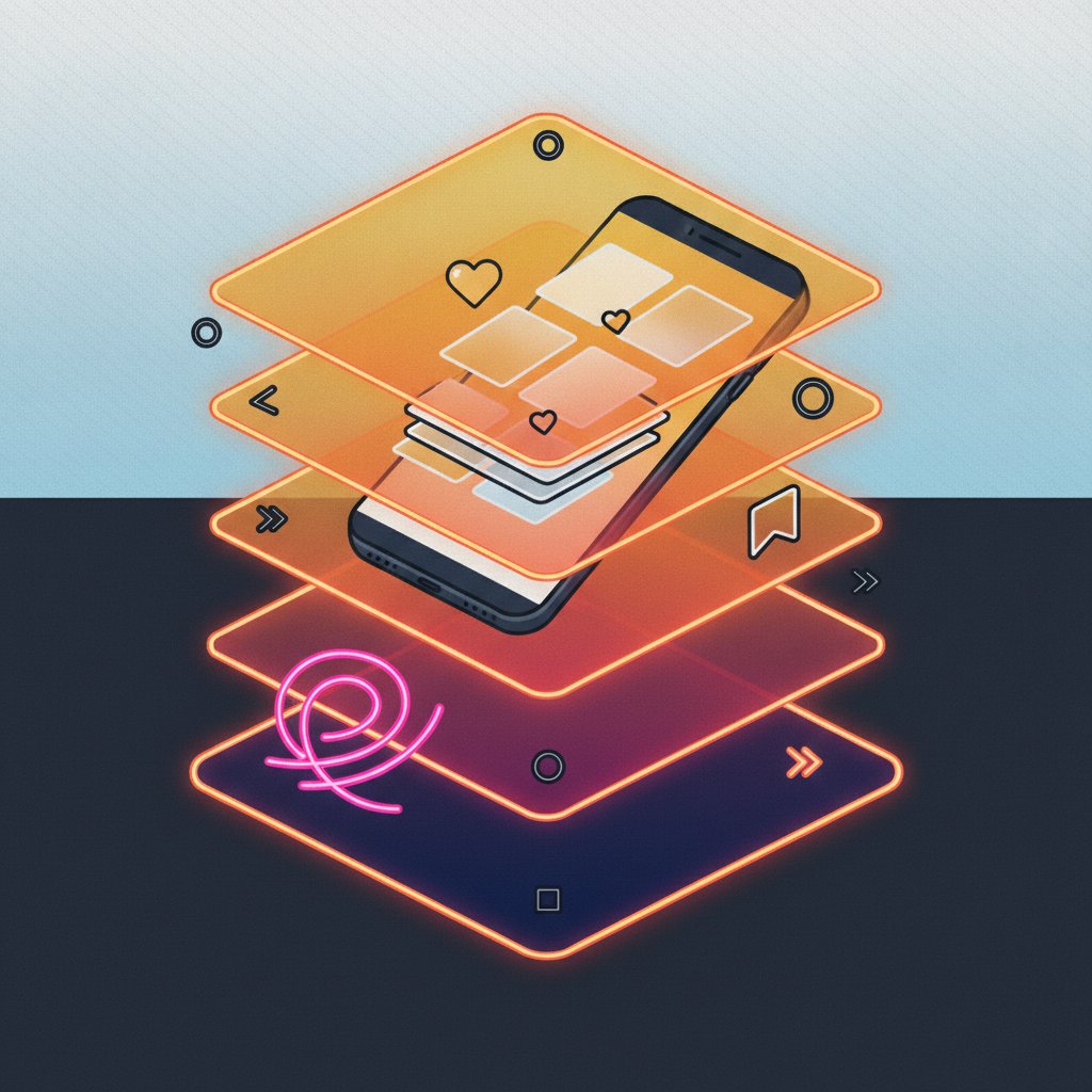 Instagram beslemesi mockup