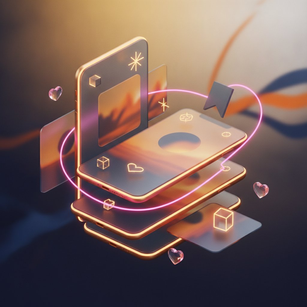 Instagram beslemesi mockup