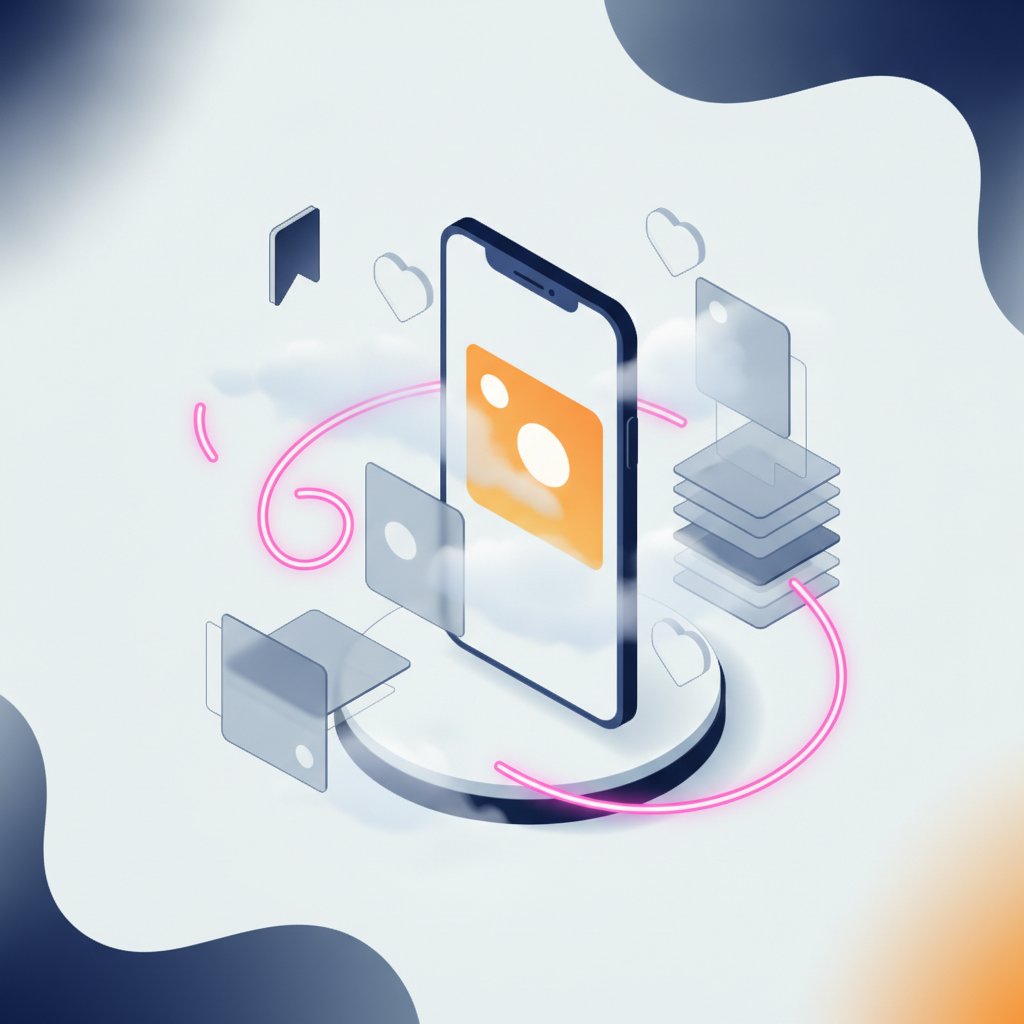 Instagram beslemesi mockup