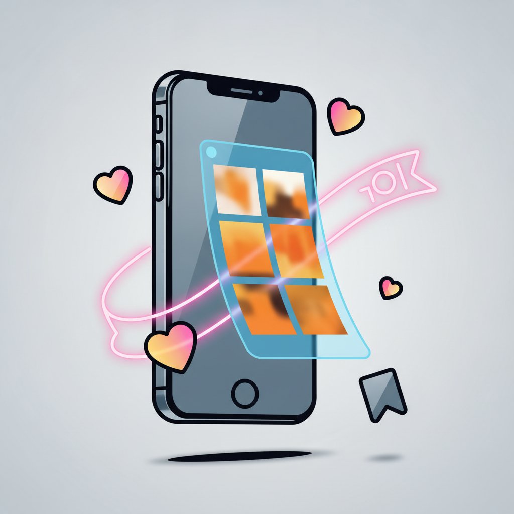 Instagram beslemesi mockup