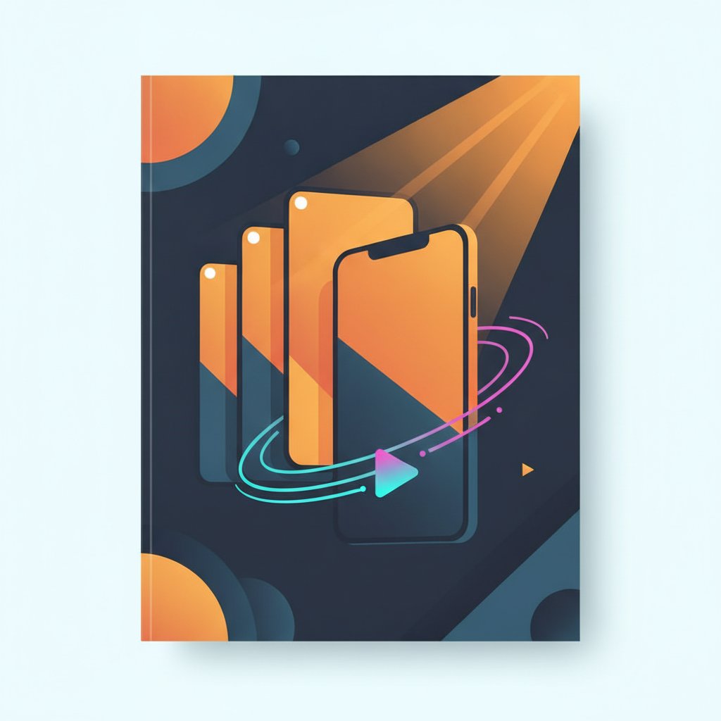 Tiktok beslemesi mockup