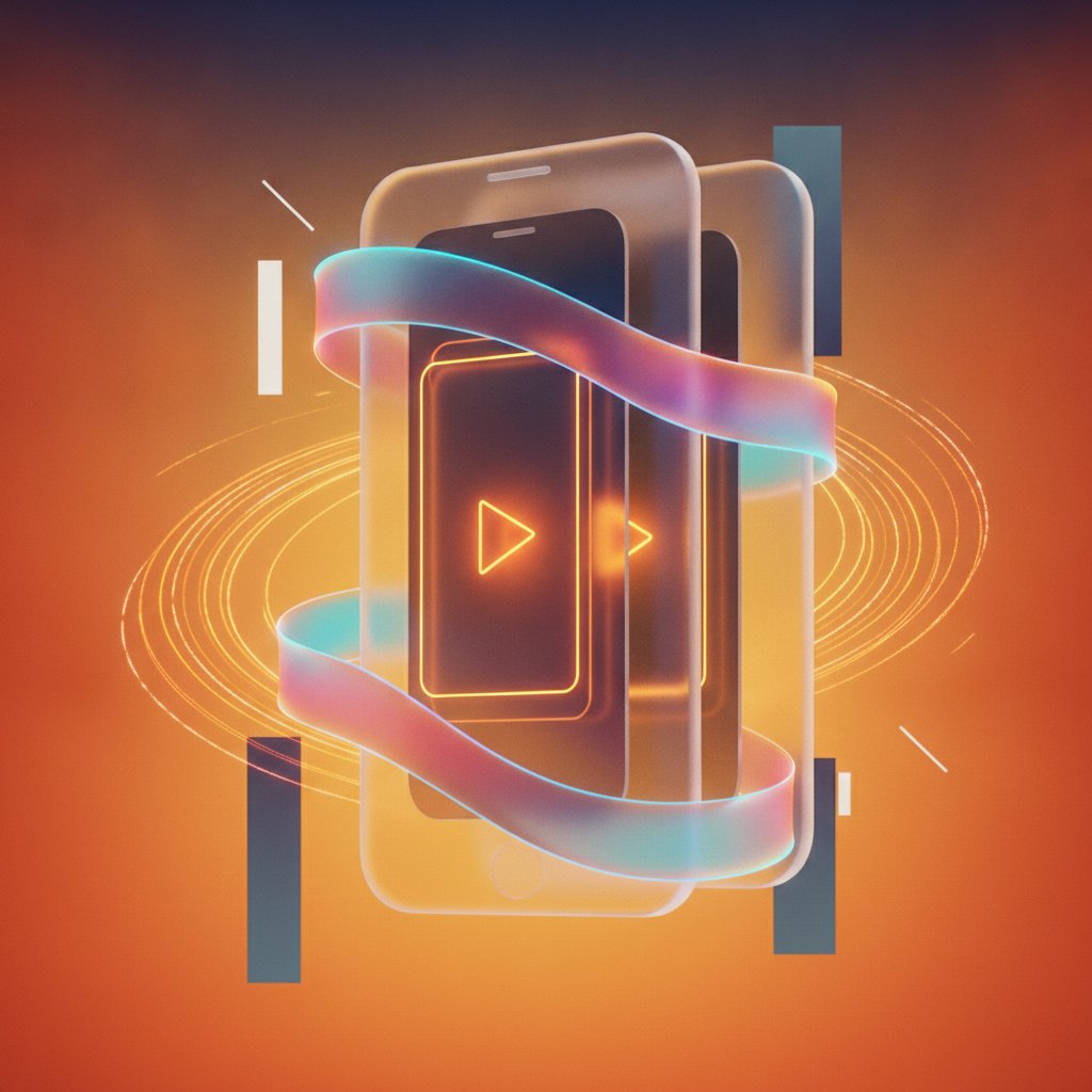 Tiktok beslemesi mockup