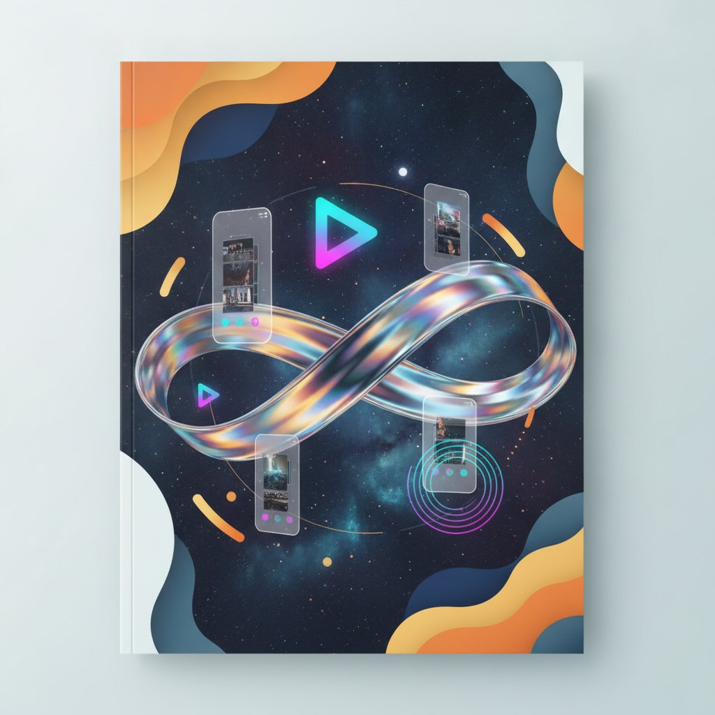 Tiktok beslemesi mockup