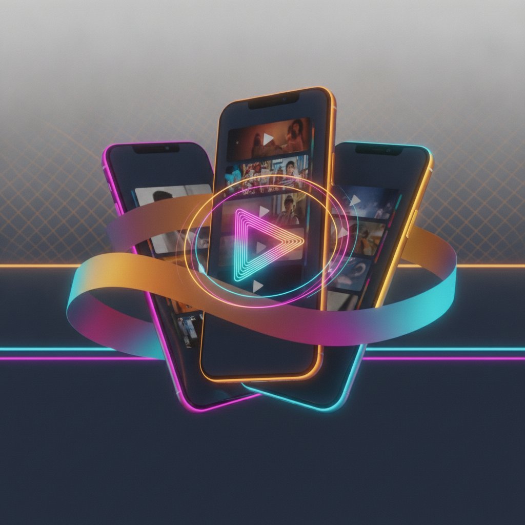 Tiktok beslemesi mockup