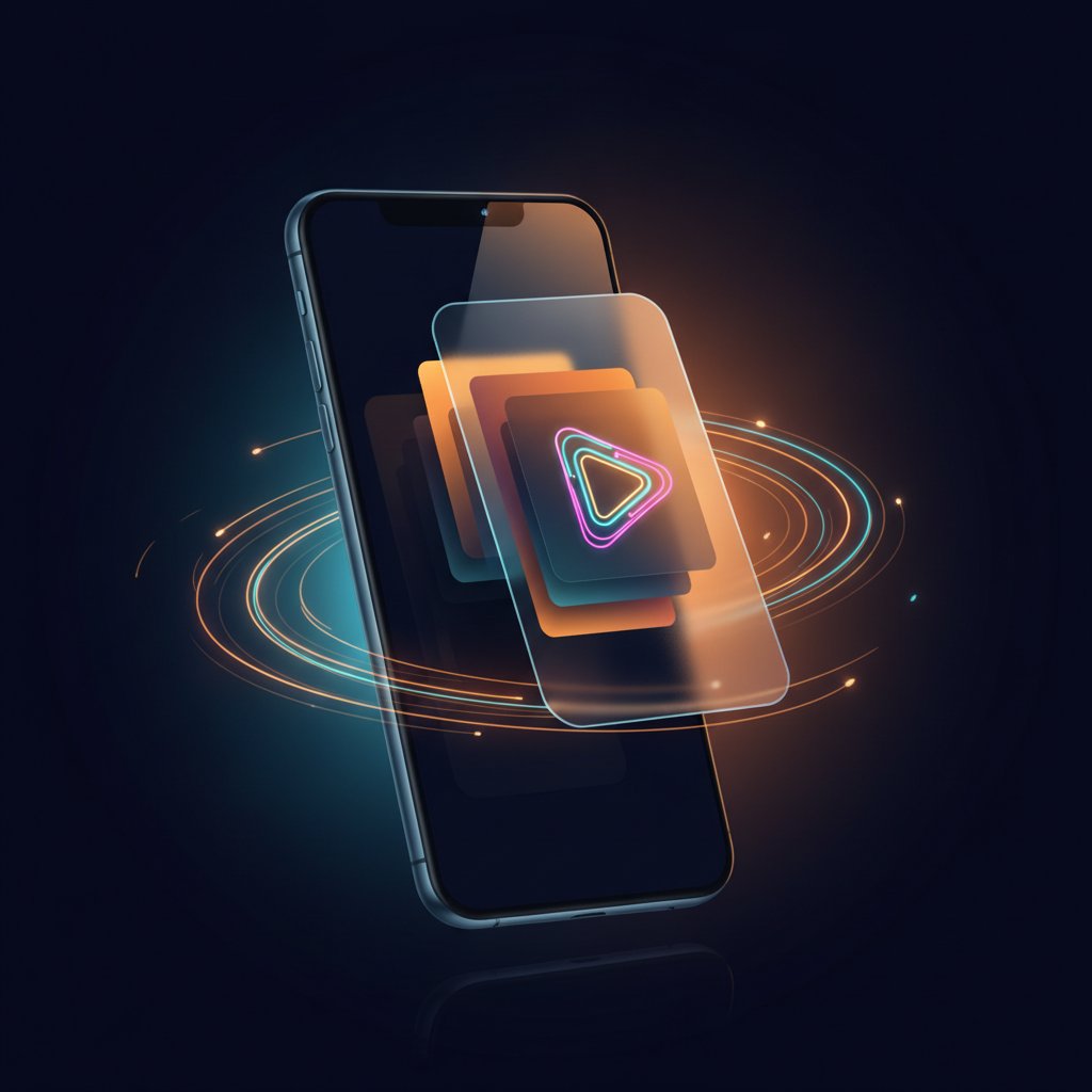 Tiktok beslemesi mockup