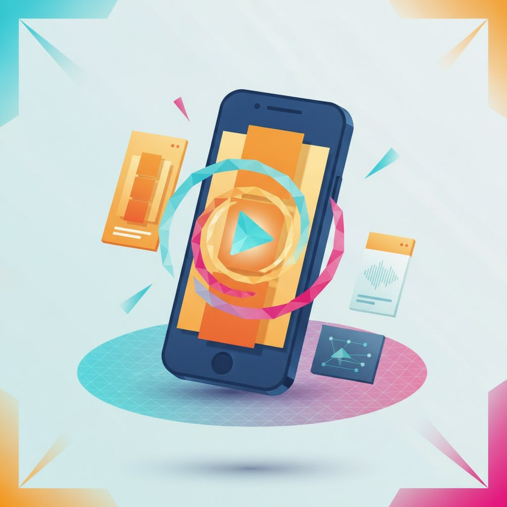 Tiktok beslemesi mockup