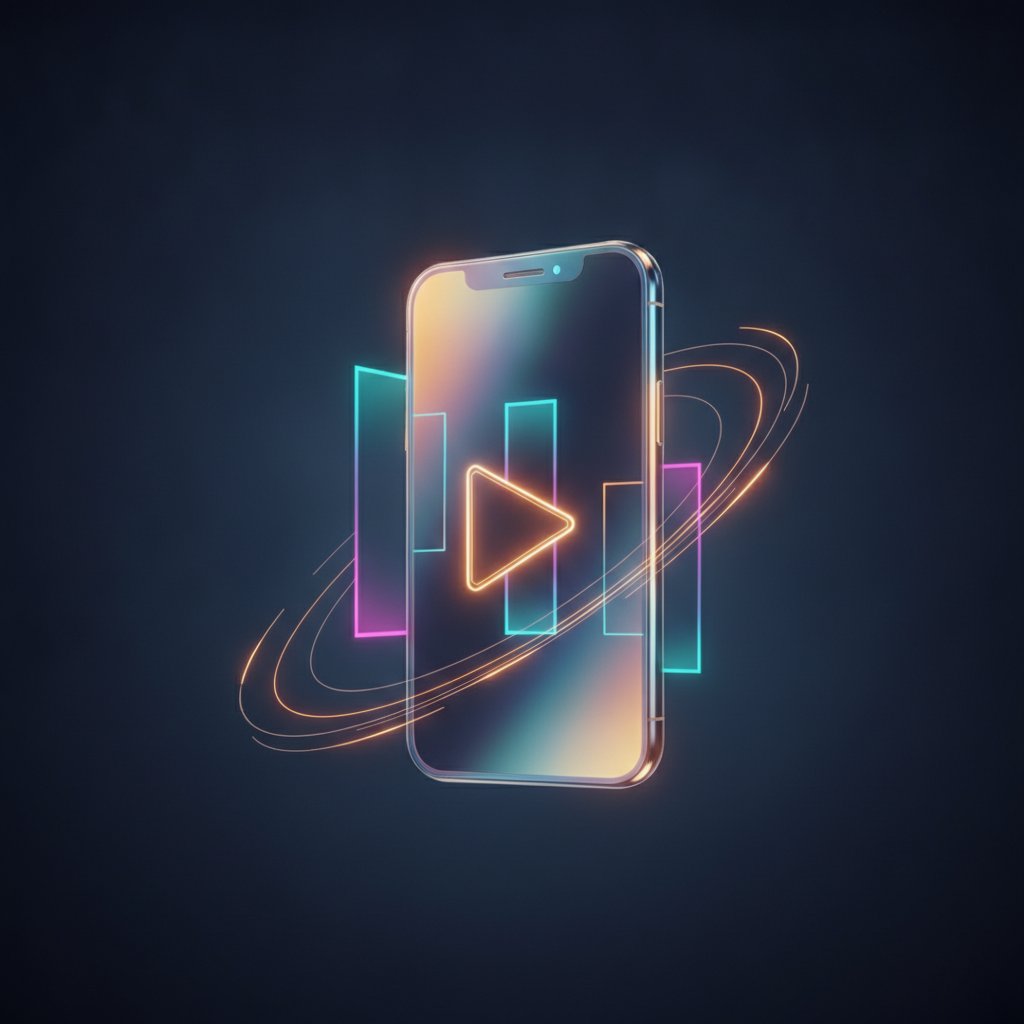 Tiktok beslemesi mockup