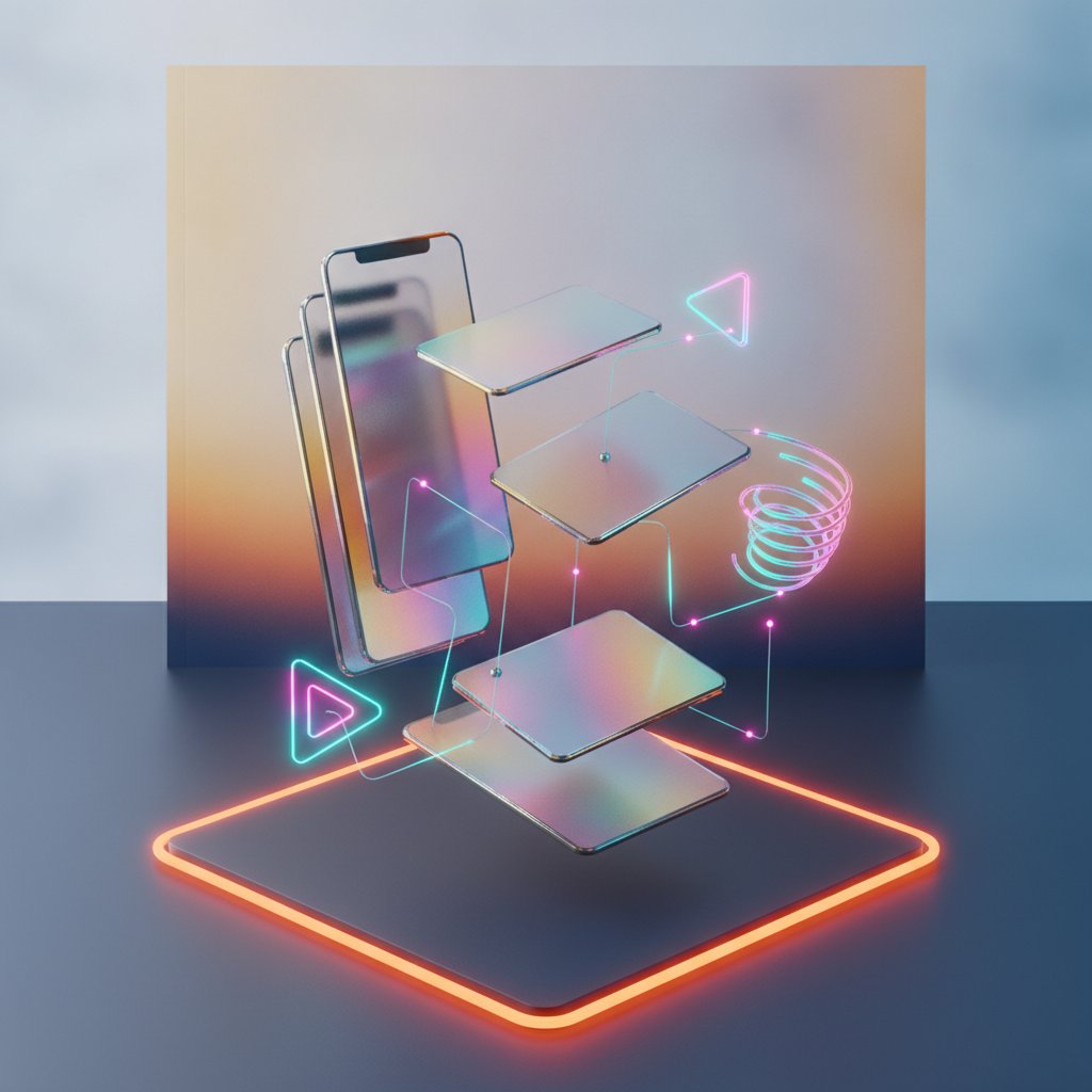 Tiktok beslemesi mockup