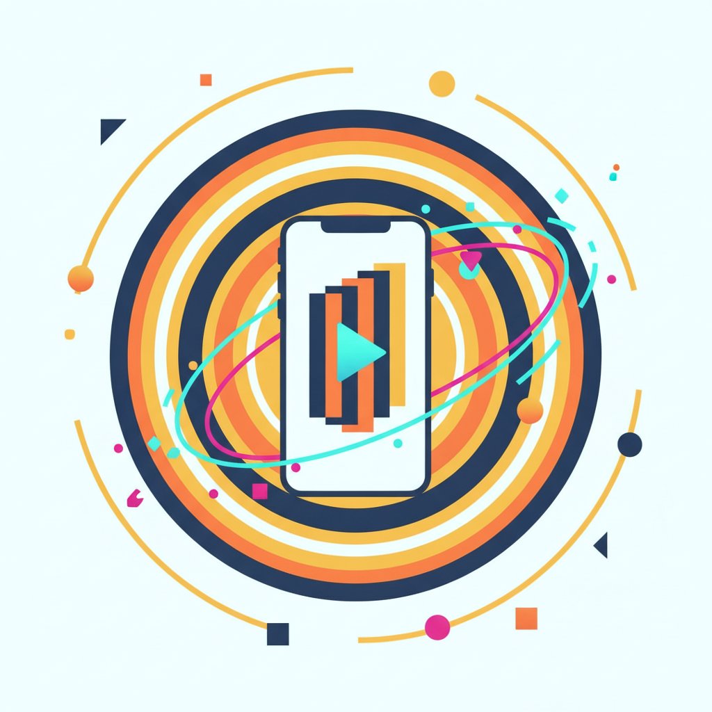 Tiktok beslemesi mockup
