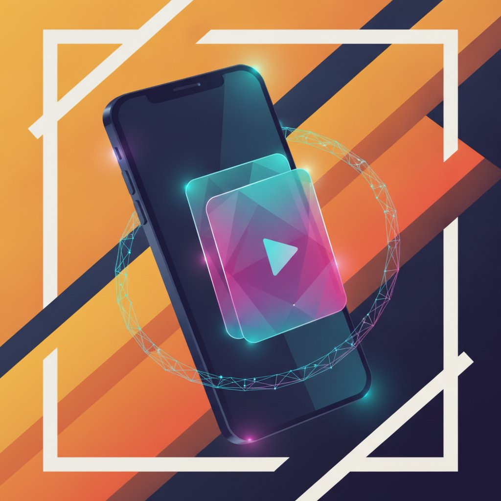 Tiktok beslemesi mockup