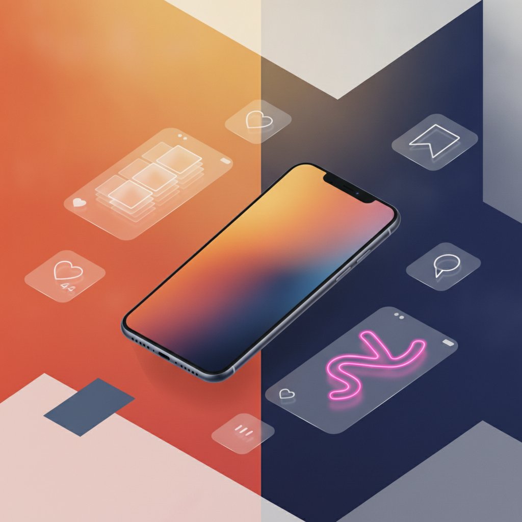 Instagram beslemesi mockup