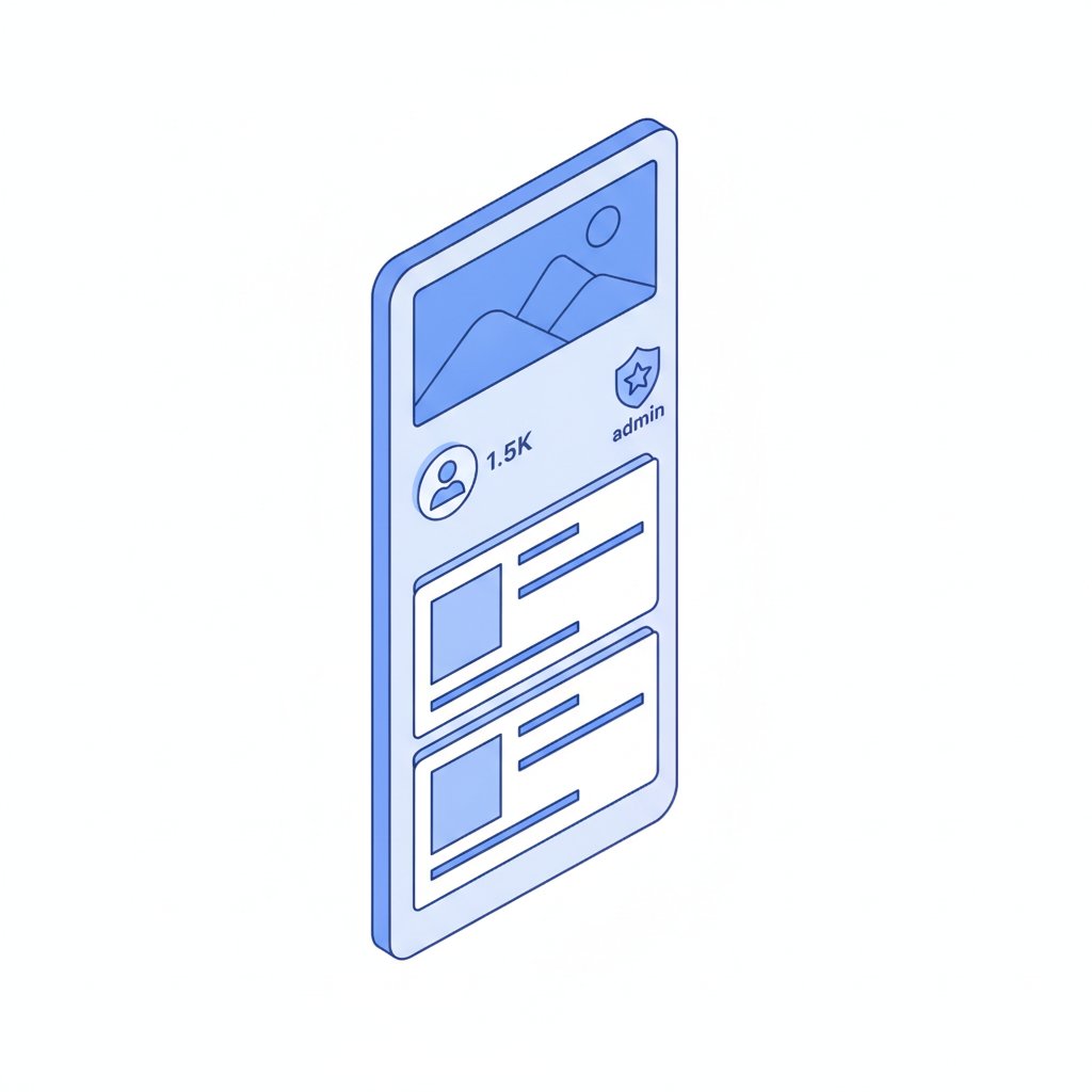 Mockup do feed do Instagram