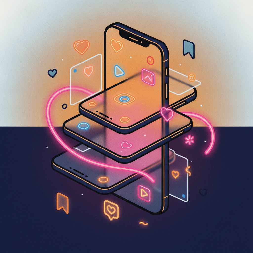 Instagram beslemesi mockup
