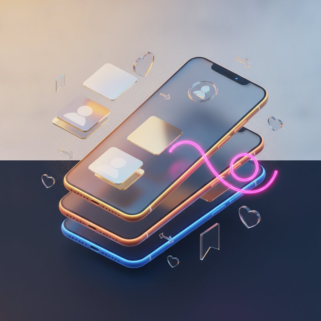 Instagram beslemesi mockup
