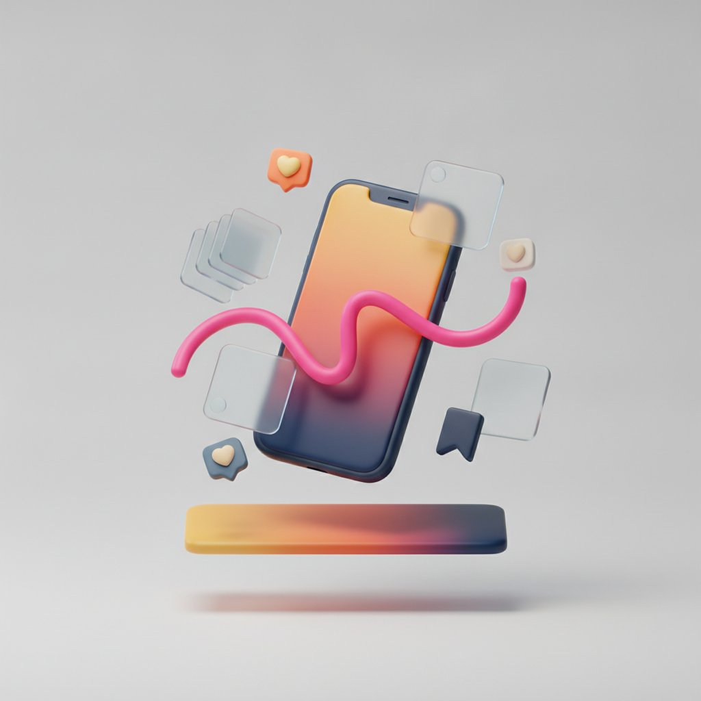 Instagram beslemesi mockup