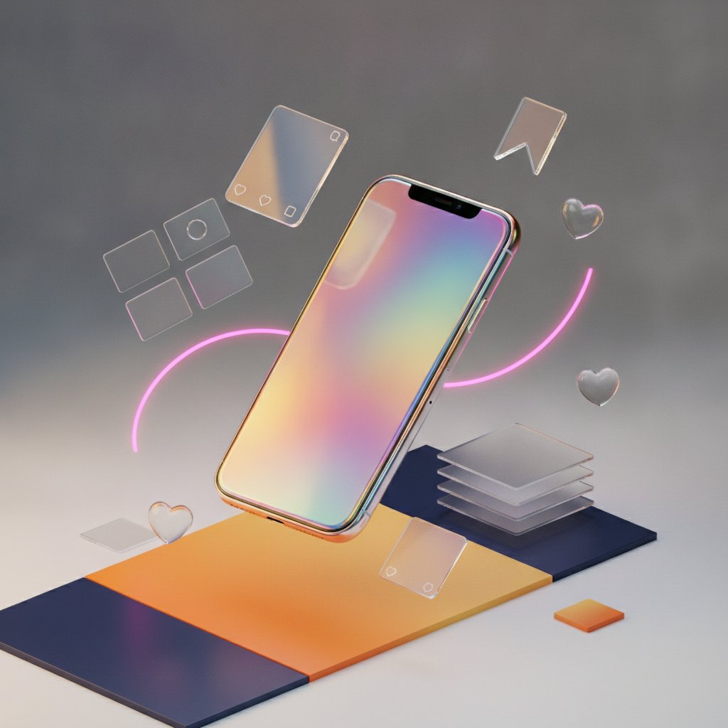 Instagram beslemesi mockup