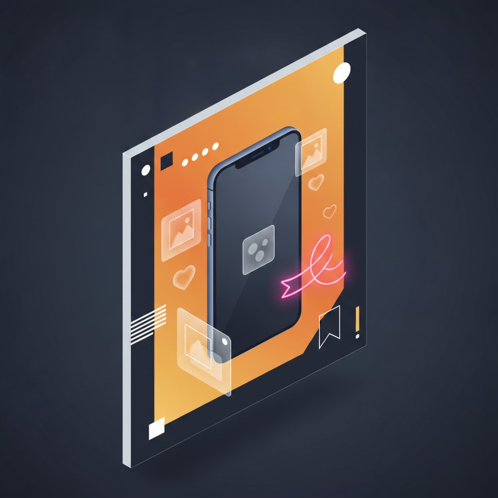 Instagram beslemesi mockup
