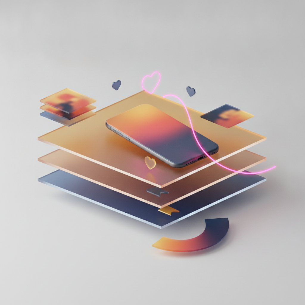 Instagram beslemesi mockup