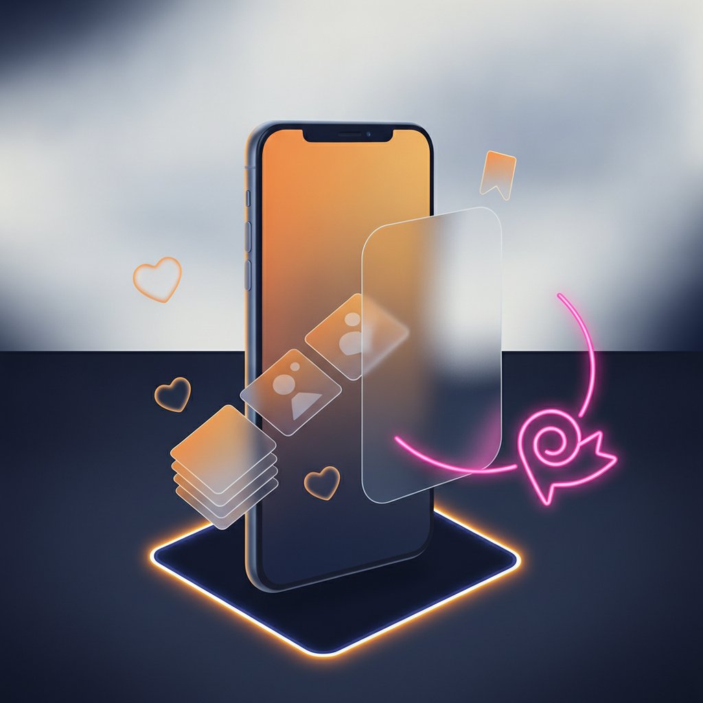 Instagram beslemesi mockup