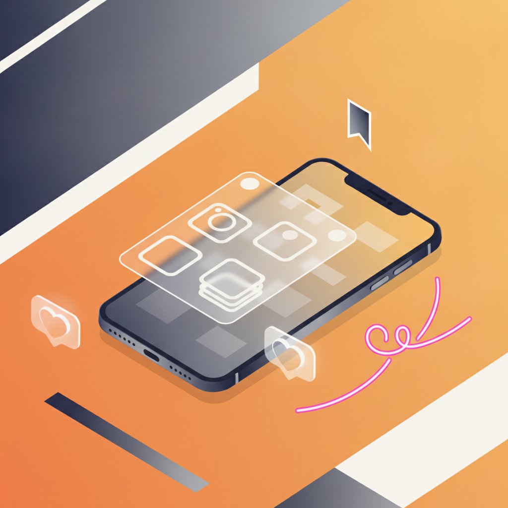 Instagram beslemesi mockup