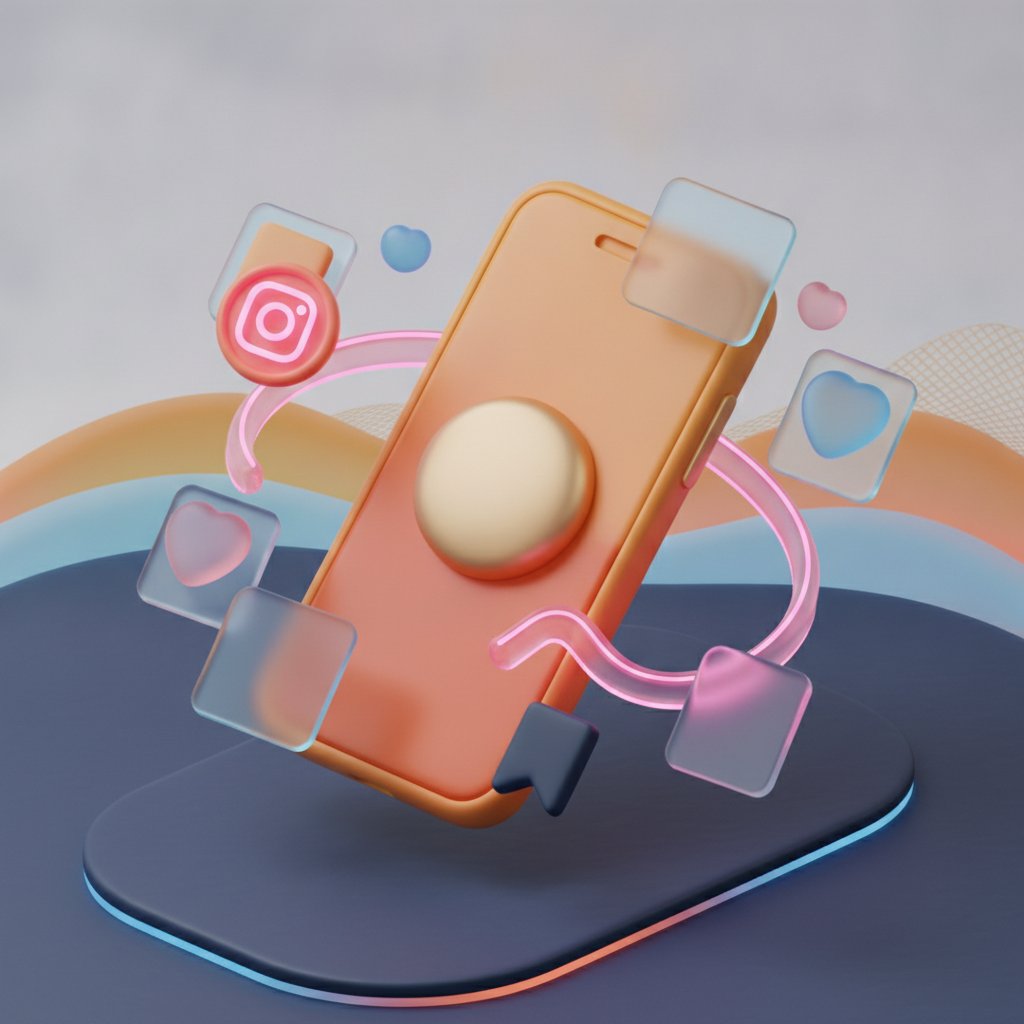Instagram beslemesi mockup